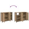 vidaXL Sideboard Artisan-Eiche 100 x 33 x 75 cm Holzwerkstoff