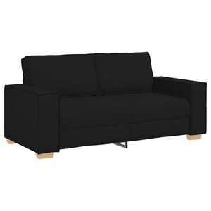 vidaXL 2-Sitzer Sofa Schwarz 180x78x84 cm Stoff
