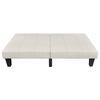 vidaXL Schlafsofa Verstellbar Beige