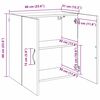 vidaXL Wandschrank Schwarz Eichen-Optik 60 x 31 x 60 cm Holzwerkstoff