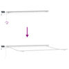 vidaXL Einziehbare Markise Mehrfarbig 450 x 300 cm Stoff und Stahl