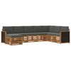 vidaXL Outdoor-Sofagarnitur mit Kissen 6 pcs Natur und Anthrazit