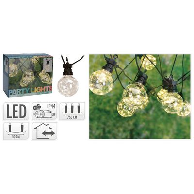 ProGarden LED Garten-Party-Lichterkette 50 Lampen