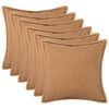 vidaXL Kissenbezug 6 pcs HOUTEN Beige 30 x 30 cm Boucl&eacute;