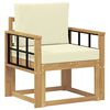 vidaXL 2 St&uuml;ck Outdoor-Sofagarnitur Polyester Wei&szlig; und Creme