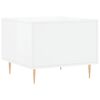 vidaXL Couchtische 2 Stk. Hochglanz-Wei&szlig; 50x50x40 cm Holzwerkstoff