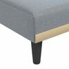 vidaXL Schlafsofa in L-Form Hellgrau 275x140x70 cm Stoff