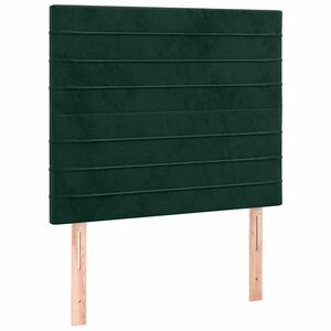 vidaXL Kopfteil Dunkelgr&uuml;n 80x5x118/128 cm Samt