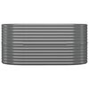 vidaXL Hochbeet Verzinkter Stahl 152x80x68 cm Grau