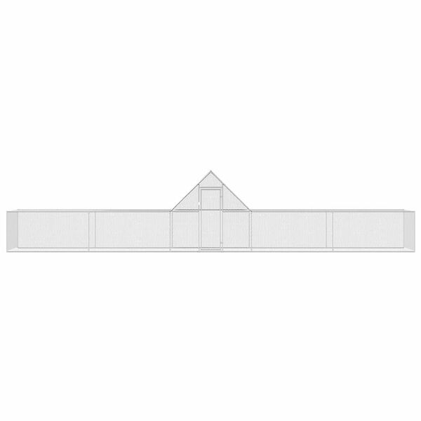 vidaXL H&uuml;hnerstall 10x2x2 m Verzinkter Stahl