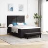 vidaXL Boxspringbett mit Matratze Schwarz 140 x 190 cm Samt