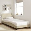 vidaXL Bett mit Matratze "Dover" Creme 80x200 cm Stoff