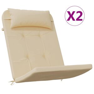 vidaXL Adirondack-Auflagen 2 Stk. Beige Oxford-Gewebe