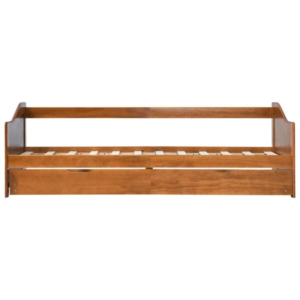 vidaXL Ausziehsofa Bettgestell Honigbraun Kiefernholz 90×200 cm