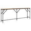 vidaXL Konsolentisch Altholz 200 x 29 x 75 cm Schichtholz und Metall