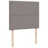 vidaXL Ottoman-Bett mit Matratze Taupe 120x190 cm Stoff