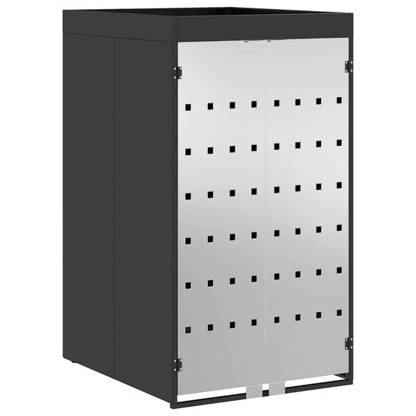 vidaXL M&uuml;lltonnenlager mit Pflanzerdach f&uuml;r 240L Tonne Anthrazit