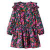 vidaXL Kinderkleid mit Langen &Auml;rmeln Knallrosa 92