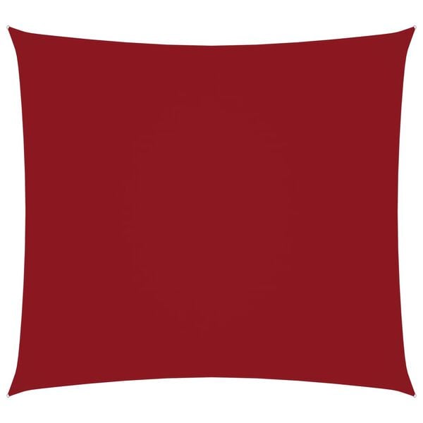 vidaXL Sonnensegel Oxford-Gewebe Quadratisch 4x4 m Rot