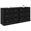 vidaXL Sideboards 2 pcs Schwarz Eichen-Optik 70 x 35,5 x 67,5 cm