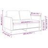 vidaXL 2-Sitzer-Sofa Weinrot 120 cm Kunstleder