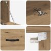 vidaXL Wandschrank Artisan-Eiche 100 x 36,5 x 35 cm Holzwerkstoff