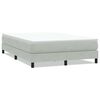 vidaXL Boxspringbett ohne Matratze Hellgrau 140x210 cm Samt
