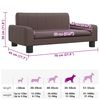 vidaXL Hundebett Braun 70x45x30 cm Kunstleder