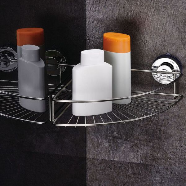 RIDDER Eckregal Duschregal 24,9 x 24,9 x 9,4 cm Chrom 12020000