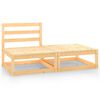 vidaXL 2-tlg. Garten-Lounge-Set Massivholz Kiefer
