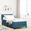 vidaXL Boxspringbett mit Matratze Dunkelblau 200 x 100 cm Polyester