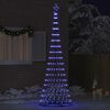 vidaXL LED-Weihnachtsbaum mit 355 LEDs Blau 184,5 cm Metall