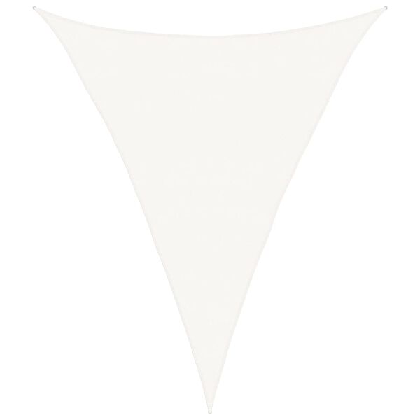 vidaXL Sonnensegel 160 g/m&sup2; Wei&szlig; 5x7x7 m HDPE