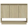 vidaXL Sideboard Sonoma-Eiche 97x31x75 cm Holzwerkstoff