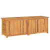 vidaXL Gartenbox mit Beutel 150x50x55 cm Massivholz Teak