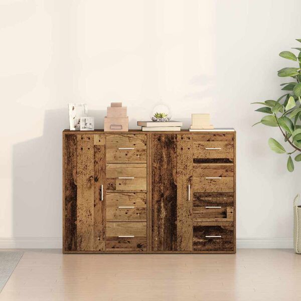 vidaXL Sideboard 2 pcs Altholz 60 x 31 x 84 cm Holzwerkstoff