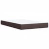 vidaXL Boxspringbett mit Matratze Dunkelbraun 120x190 cm Stoff