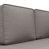 vidaXL Chaiselongue mit Kissen und Nackenrolle Taupe Stoff