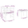vidaXL Gartenrosen-Lounge-Set 3 pcs Massivholz Akazie