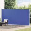vidaXL Seitenmarkise Ausziehbar 200x600 cm Blau