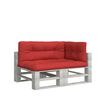 vidaXL Palettenkissen 3-tlg. Rot Stoff