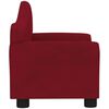 vidaXL Kindersofa Weinrot Samt