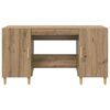 vidaXL Schreibtisch Artisan-Eiche 140 x 50 x 75 cm Holzwerkstoff