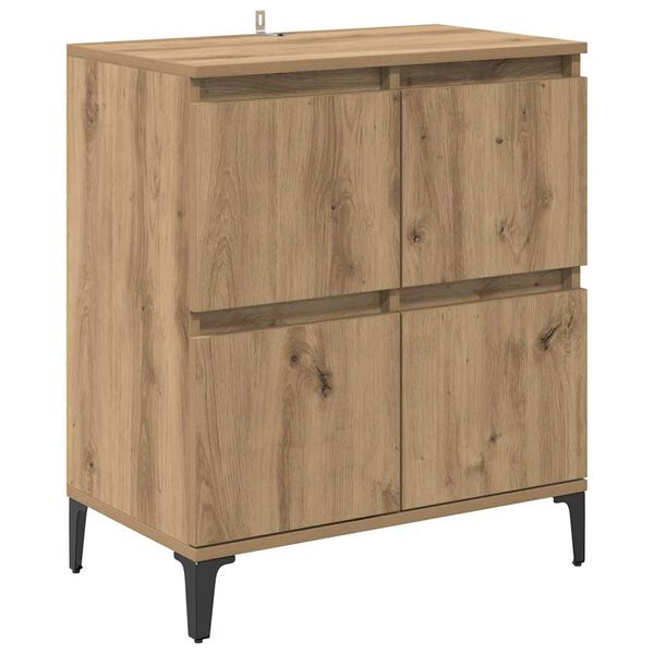 vidaXL Sideboards 3 pcs Artisan-Eiche 60 x 35 x 70 cm Holzwerkstoff
