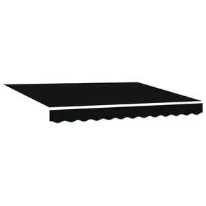 vidaXL Ausziehbare Markise Schwarz 300 x 250 cm