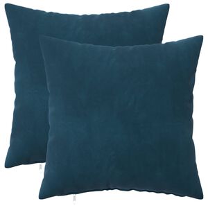 vidaXL Kissenbezug 2 pcs HEERLEN Blau 30 x 30 cm Samt