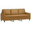 vidaXL 3-Sitzer-Sofa Braun 180 cm Samt