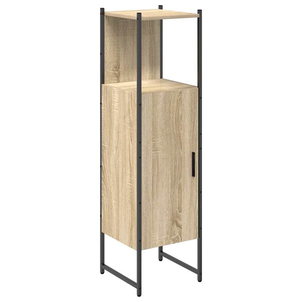vidaXL Badezimmer Schrank Beige 33 x 33 x 120.5 cm Holzwerkstoff