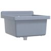 vidaXL Ausgussbecken Wandmontage Grau 40x40x24 cm Harz