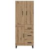 vidaXL Highboard mit Schubladen 2 pcs Artisan-Eiche 69,5 x 34 x 180 cm